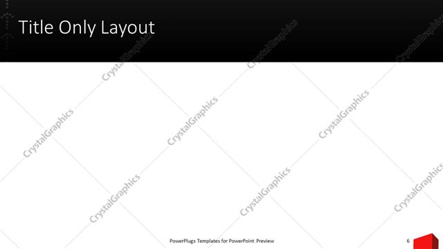 Title Only presentation slide layout