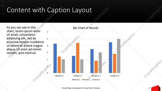 Content with Caption presentation slide layout