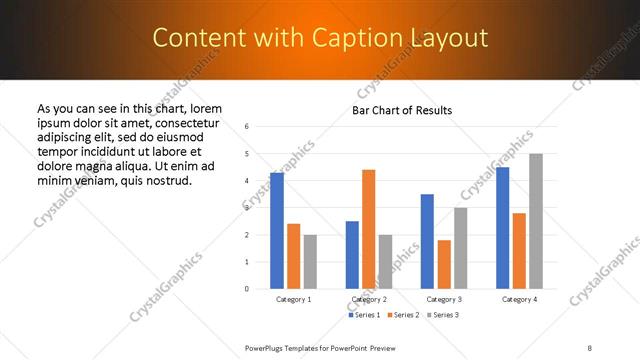 Content with Caption presentation slide layout