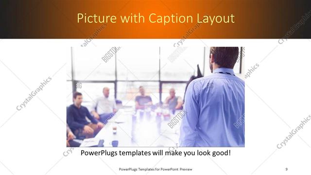 Picture with Caption presentation slide layout