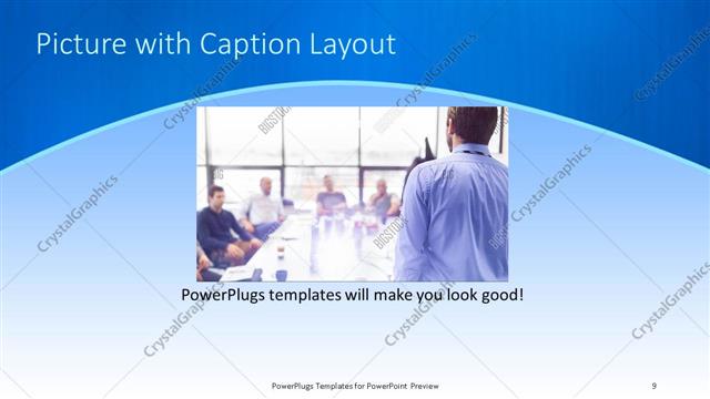 Picture with Caption presentation slide layout
