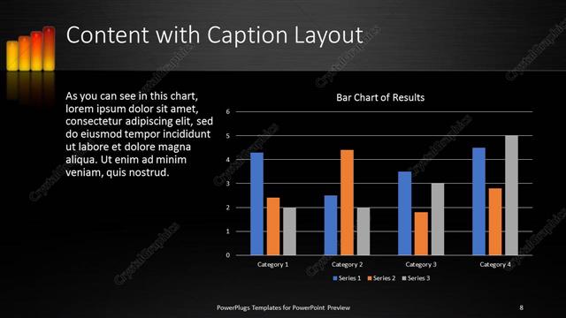 Content with Caption presentation slide layout