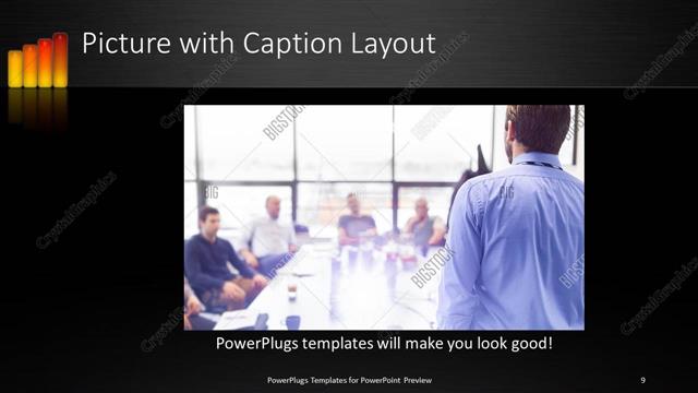 Picture with Caption presentation slide layout