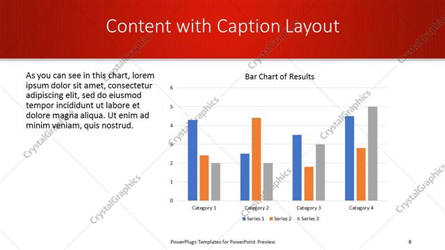 Content with Caption presentation slide layout