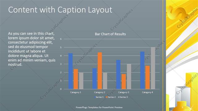 Content with Caption presentation slide layout