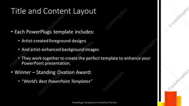 Title and Content presentation slide layout