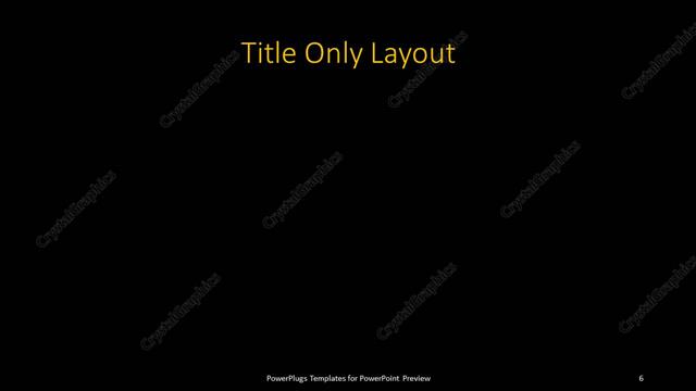 Title Only presentation slide layout