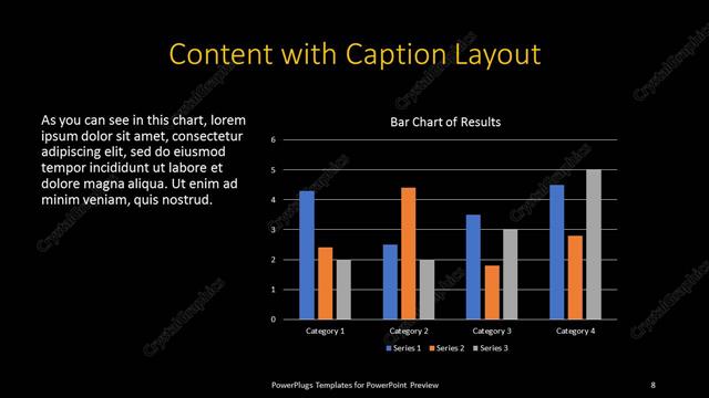 Content with Caption presentation slide layout