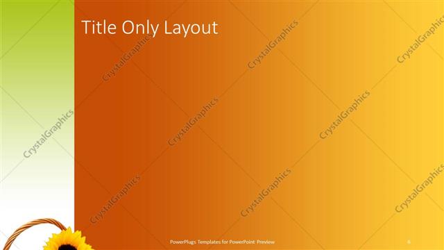 Title Only presentation slide layout