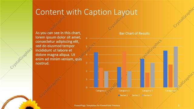 Content with Caption presentation slide layout