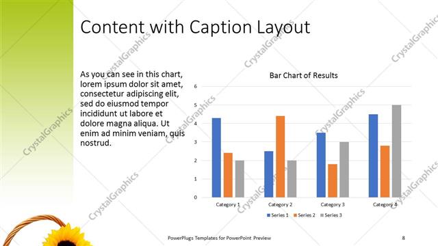 Content with Caption presentation slide layout
