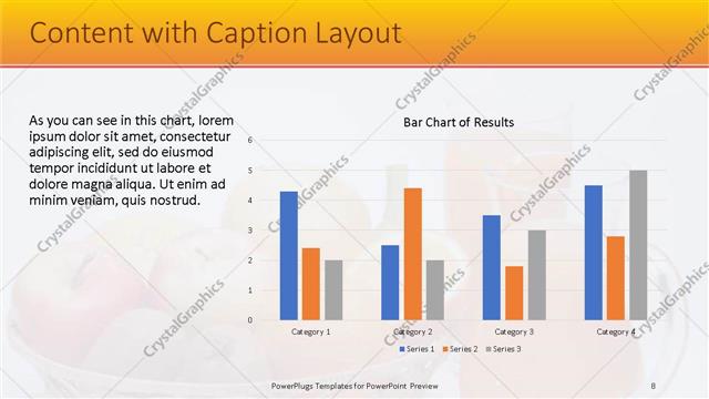 Content with Caption presentation slide layout