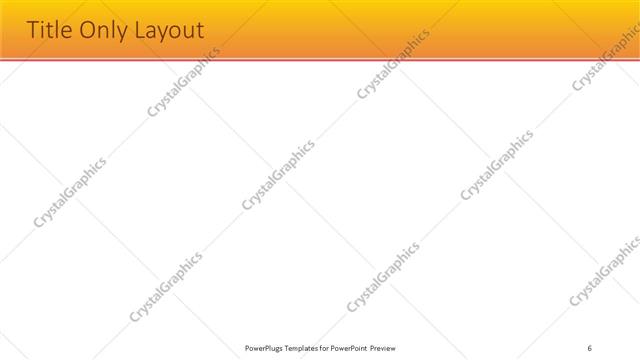 Title Only presentation slide layout