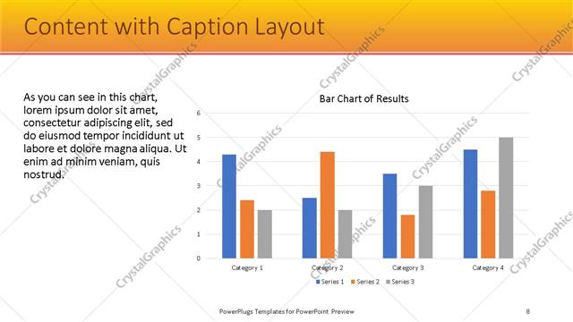 Content with Caption presentation slide layout