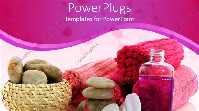  Presentation with beauty salon - Basket with stones, orchid, towels, liquid, incense, spa, beauty, salon, natural wellness