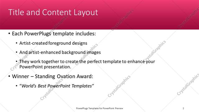 Title and Content presentation slide layout