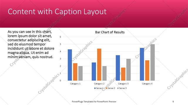 Content with Caption presentation slide layout