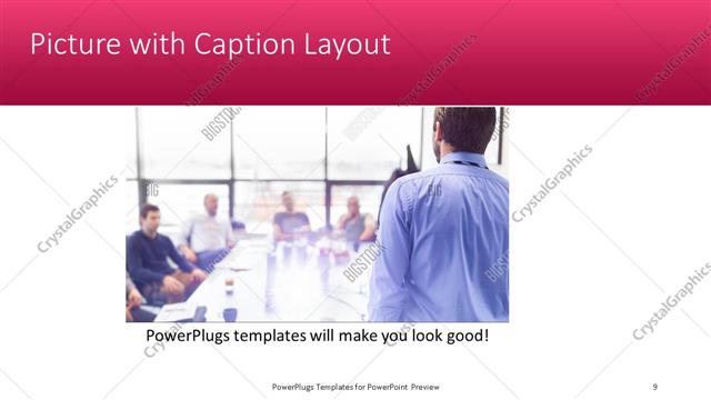 Picture with Caption presentation slide layout