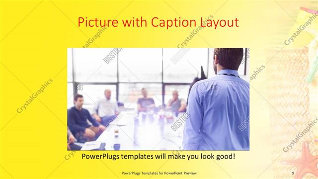 Picture with Caption presentation slide layout