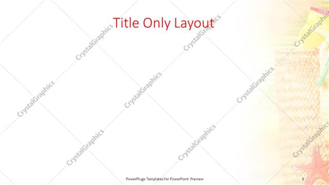 Title Only presentation slide layout