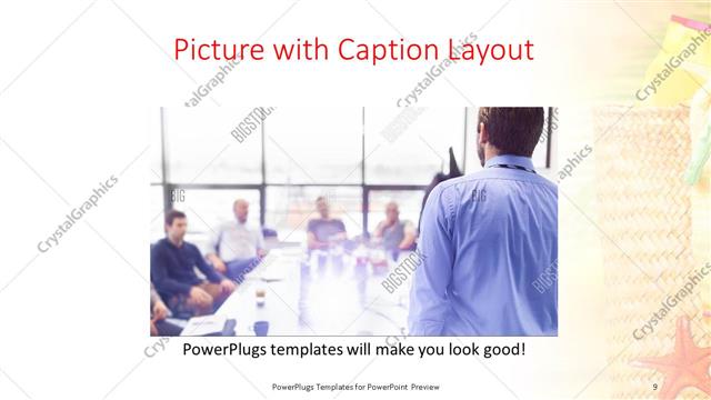 Picture with Caption presentation slide layout