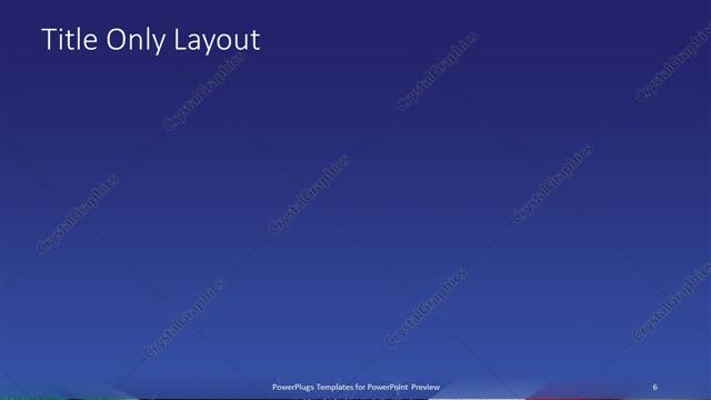 Title Only presentation slide layout