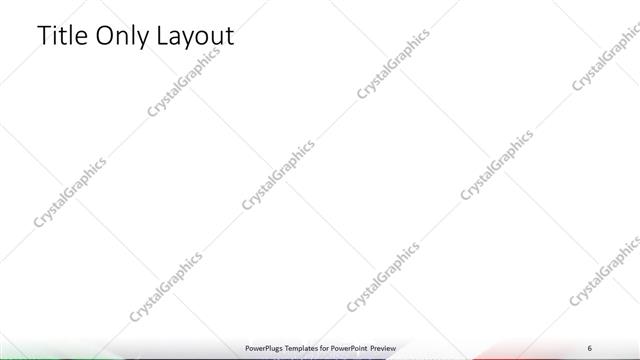 Title Only presentation slide layout