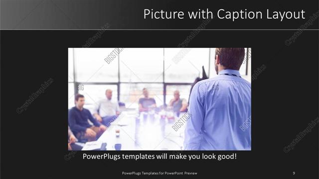 Picture with Caption presentation slide layout