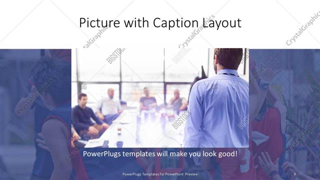 Picture with Caption presentation slide layout