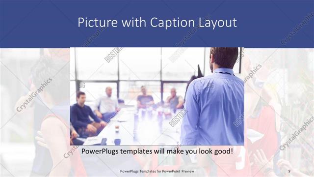 Picture with Caption presentation slide layout