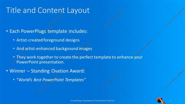 Title and Content presentation slide layout