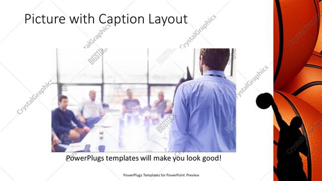 Picture with Caption presentation slide layout