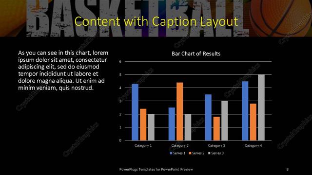 Content with Caption presentation slide layout
