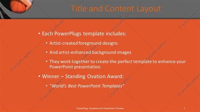 Title and Content presentation slide layout