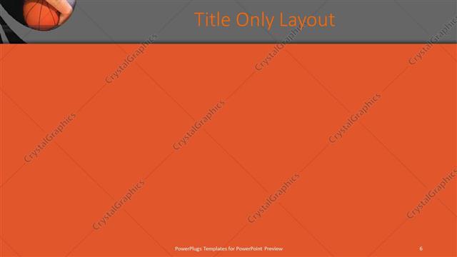 Title Only presentation slide layout