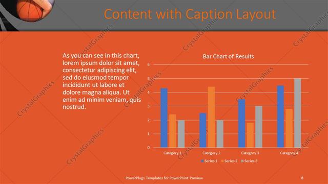 Content with Caption presentation slide layout
