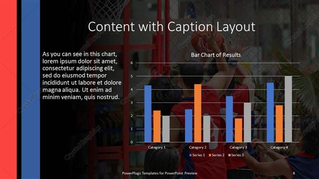 Content with Caption presentation slide layout