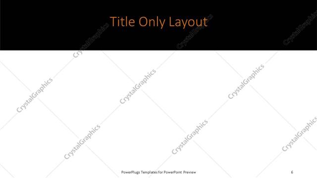 Title Only presentation slide layout