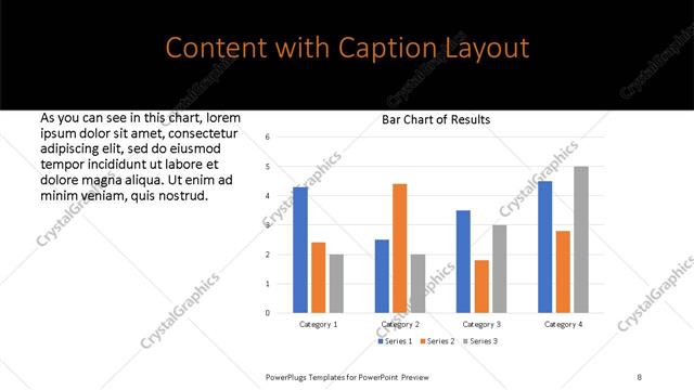 Content with Caption presentation slide layout