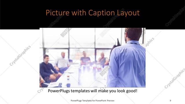 Picture with Caption presentation slide layout