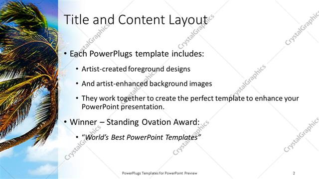Title and Content presentation slide layout