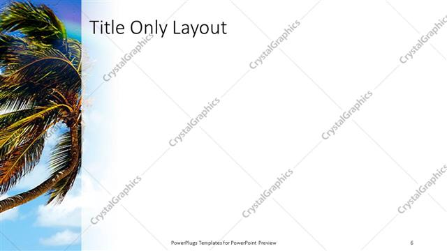 Title Only presentation slide layout