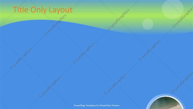 Title Only presentation slide layout