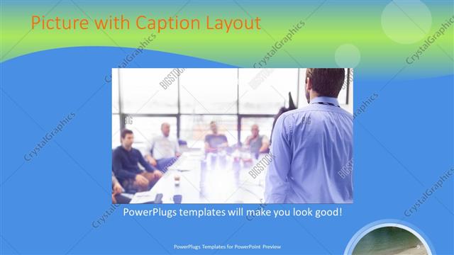 Picture with Caption presentation slide layout