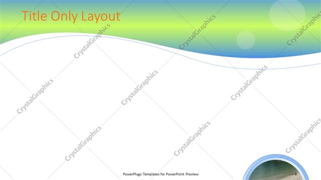 Title Only presentation slide layout