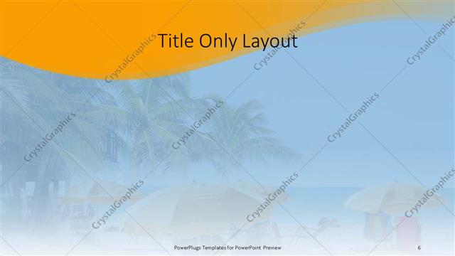 Title Only presentation slide layout