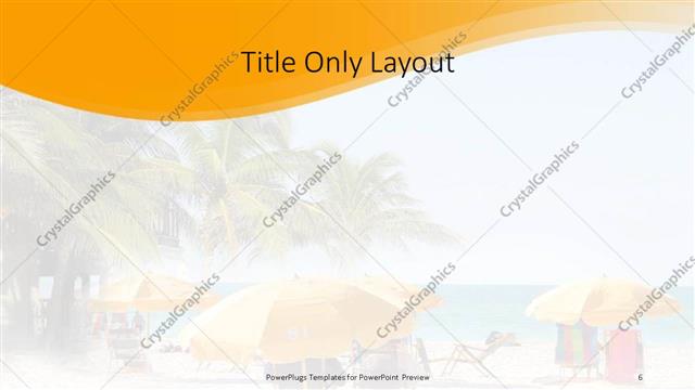 Title Only presentation slide layout