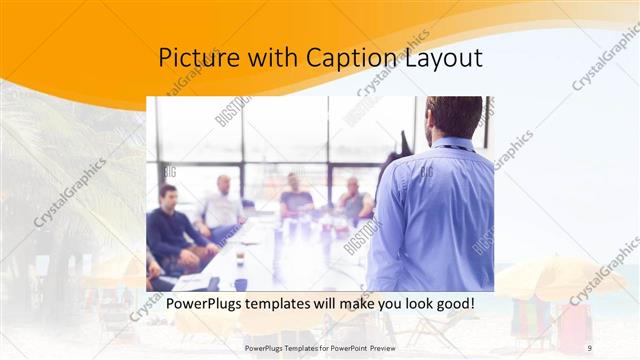 Picture with Caption presentation slide layout