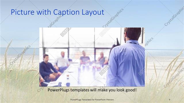 Picture with Caption presentation slide layout