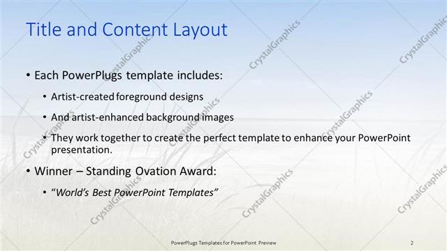 Title and Content presentation slide layout